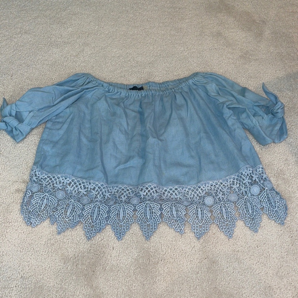 Crop top blue